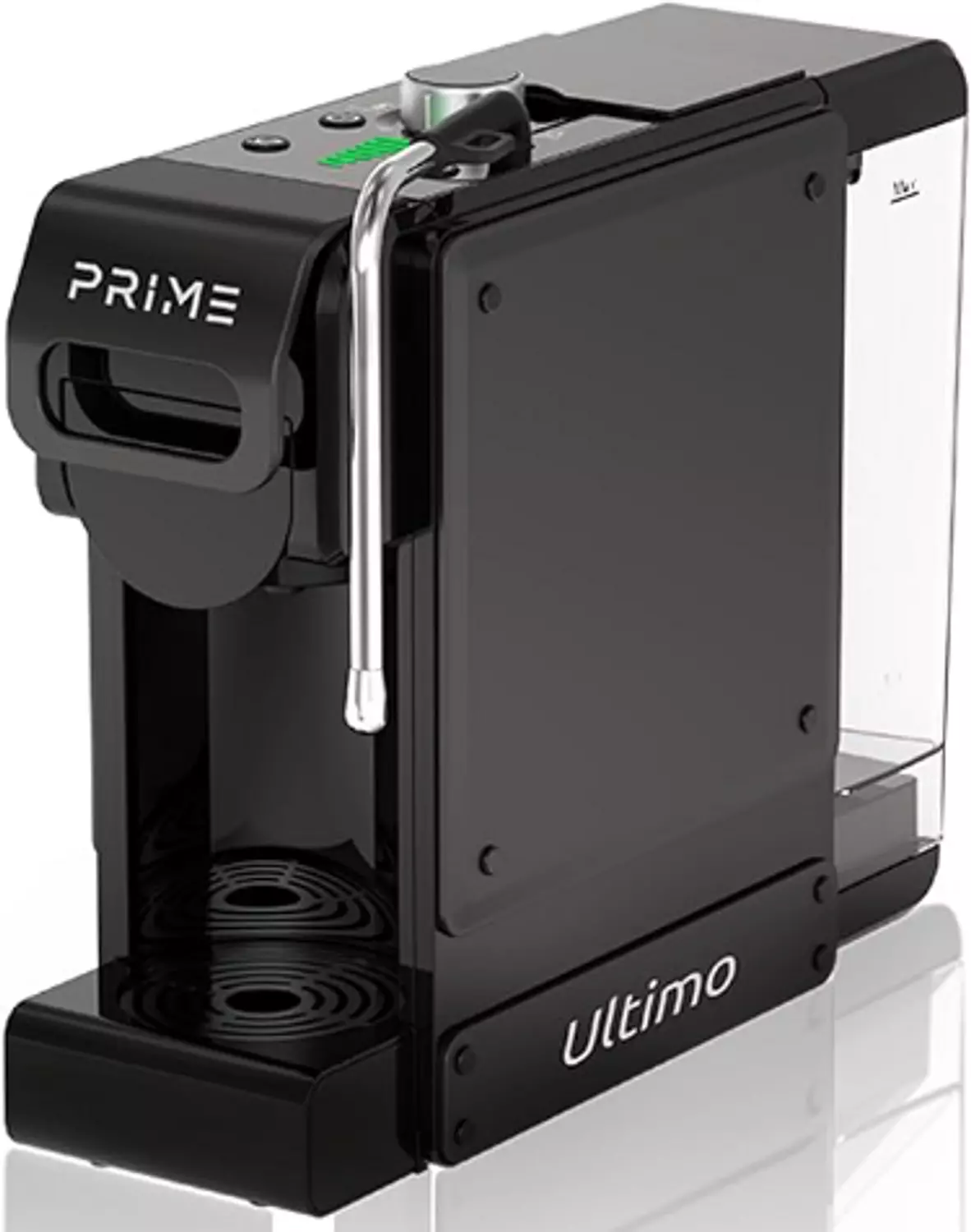 (Display units open carton )PRIME 7 in 1 Multifunction Espresso Coffee Machine -Milk Foam Nozzle for Milky Coffee drinks, Coffee Machine with 1 L Water Tank, 4 Optional Adaptors, 350 ml milk pitcher included, All types of capsules & Ground espresso , Cold Brew Feature, all in One Coffee Machine 4