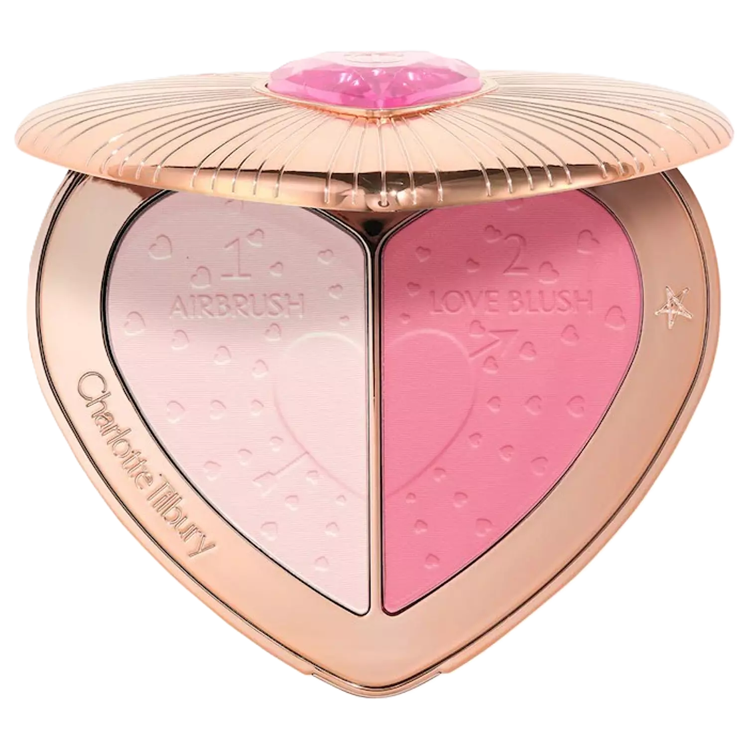 Charlotte Tilbury  Pillow Talk Beauty Soulmates Airbrush Flawless Finish Brightening and Blush Powder Palette image