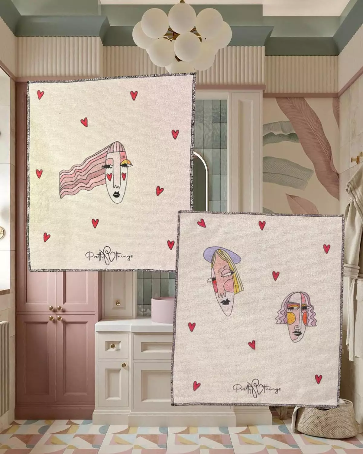 pretty face towels set 1