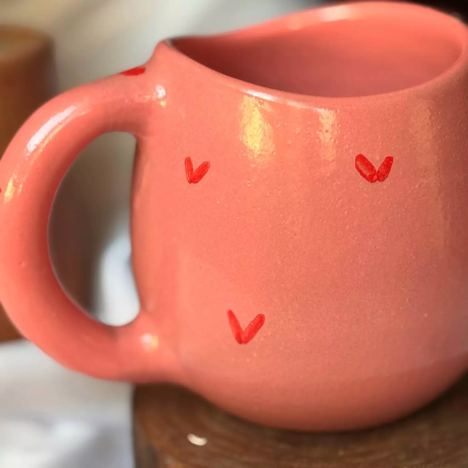Pink Hearts mug 3