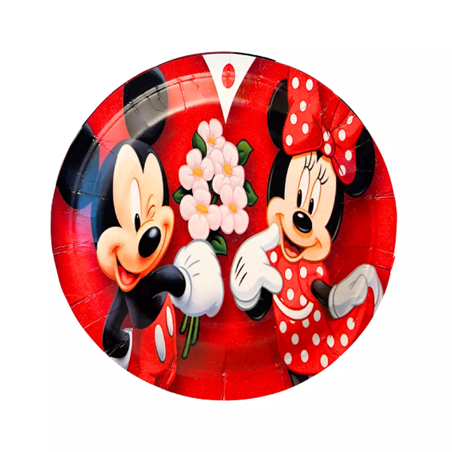 Red Mickey & Minnie Paper Plates  image