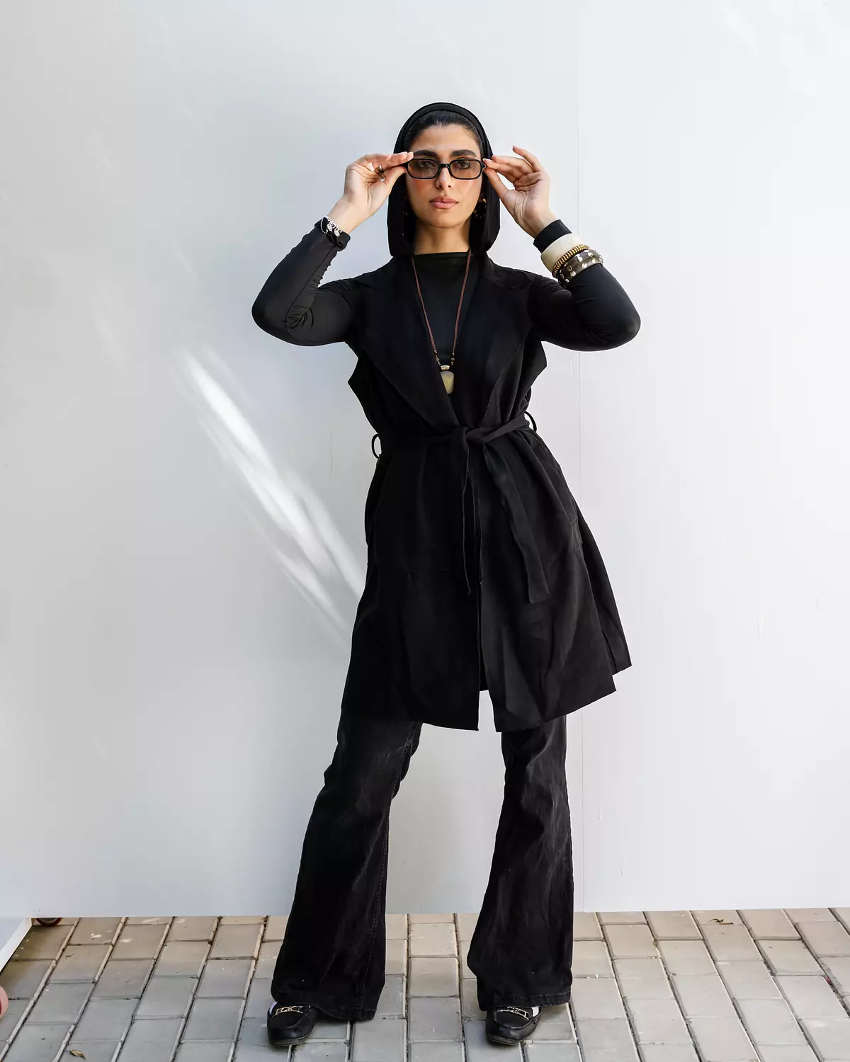 Shamois Vest in Black