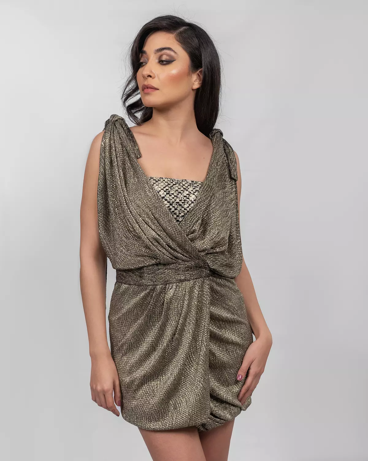 Effortless Metallic Bronze Romper 3