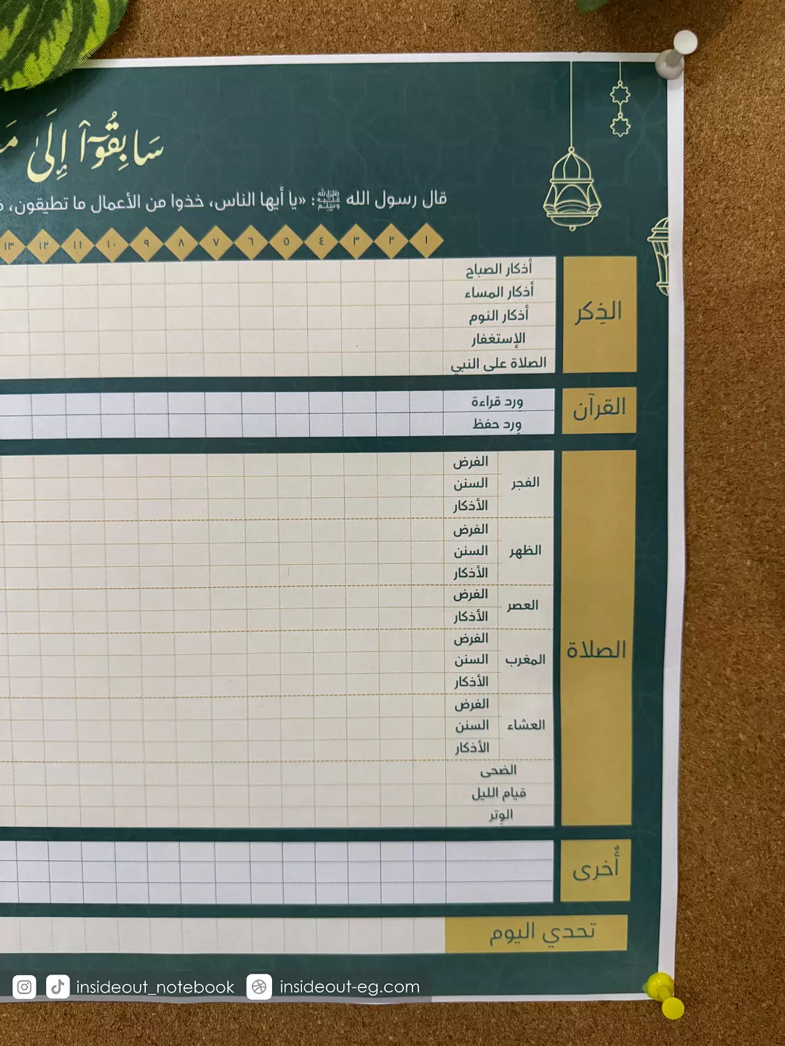 Daily Ibahad Tracker - Journey to Jannah 4