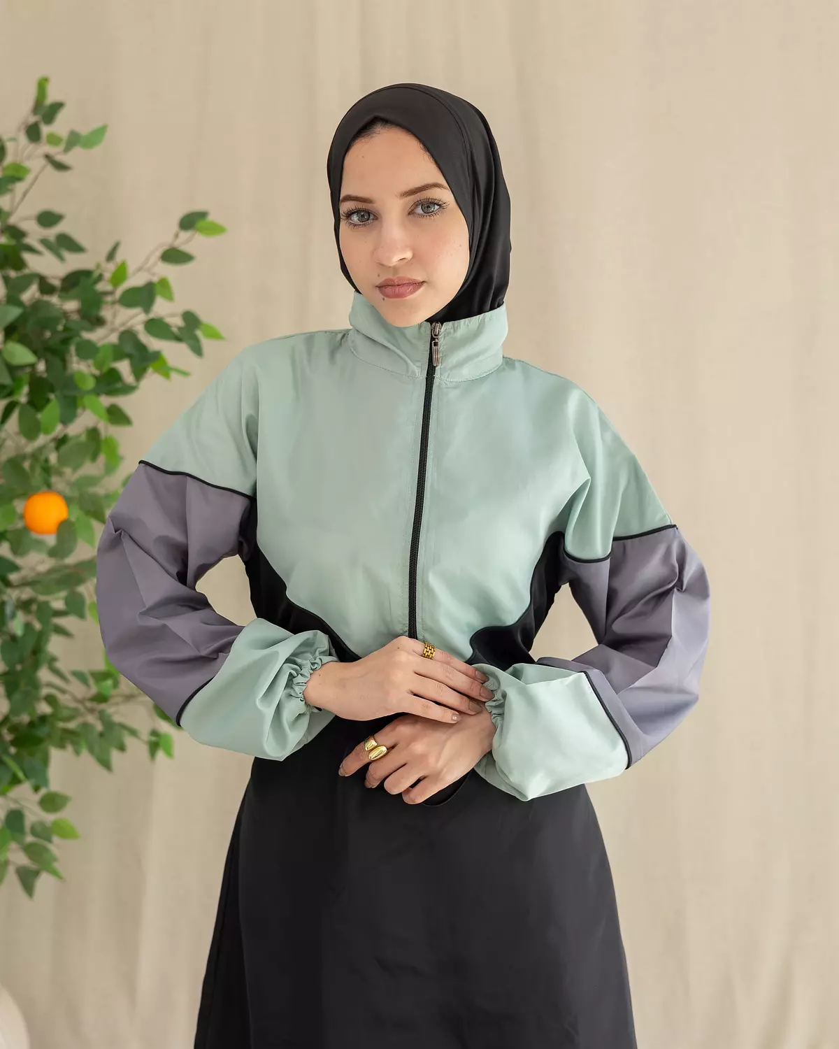 Burkini - Code 104 | Mint & Black image