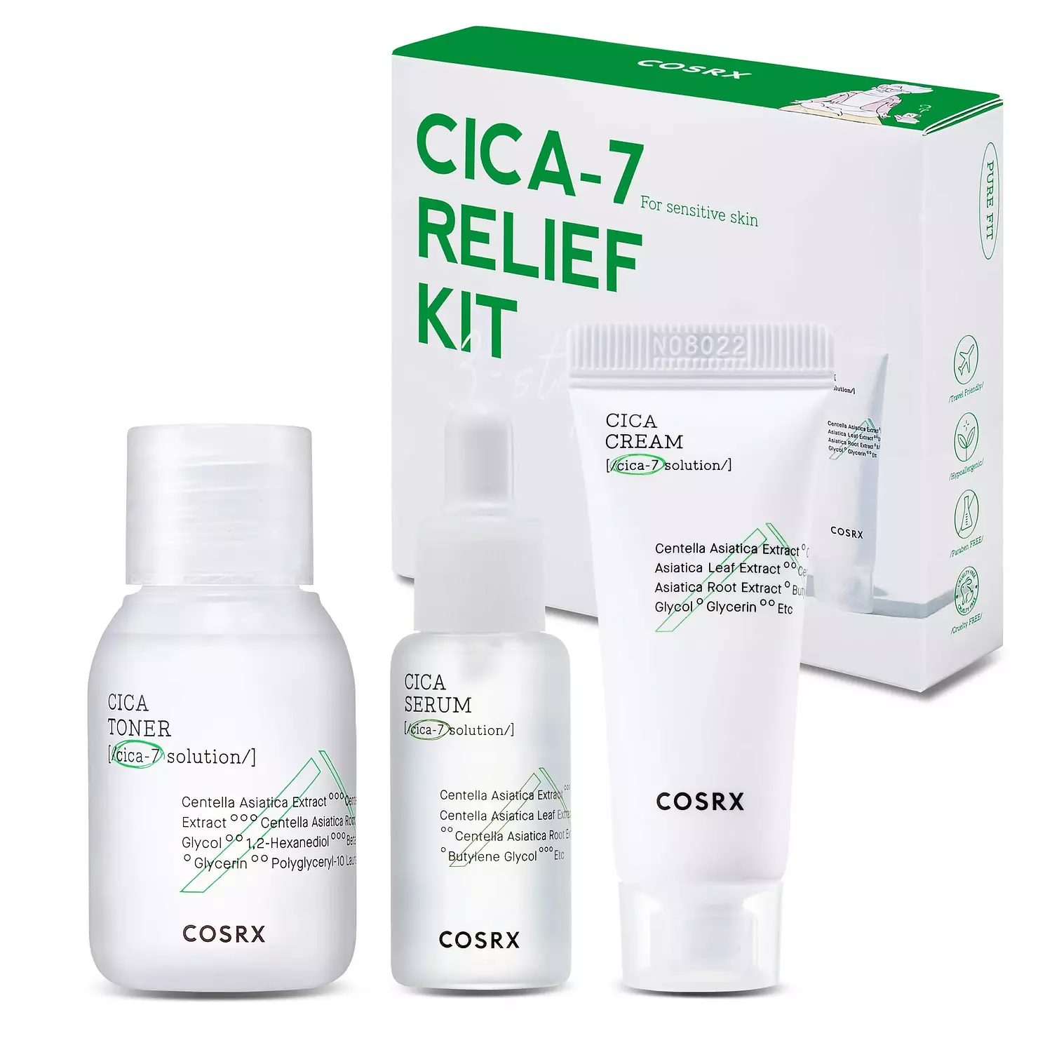 Cosrx Cica-7 Relief Kit For Sensitive Skin image