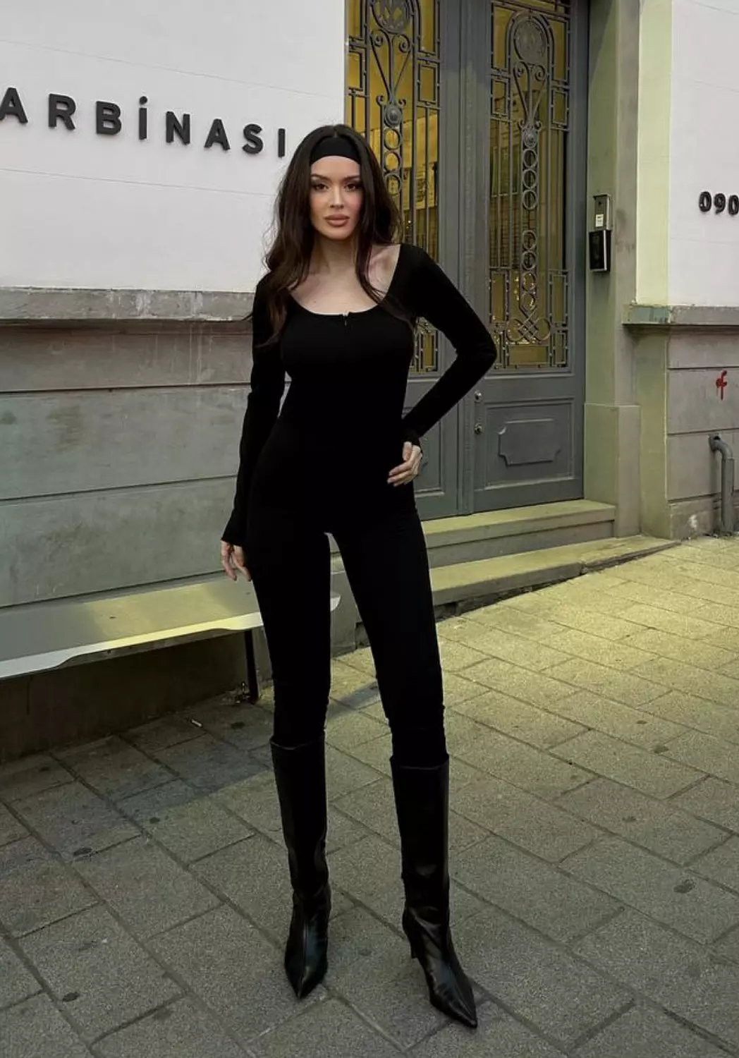 Black Round body suit 4