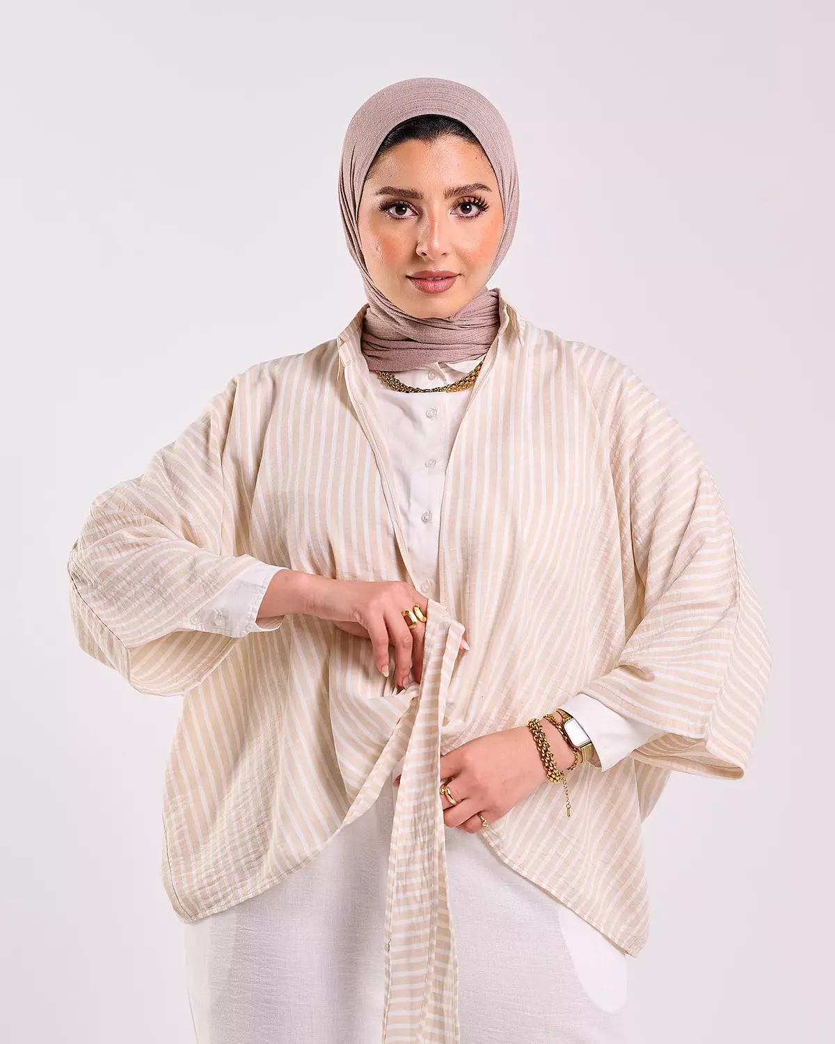 Linen Set in Beige 2