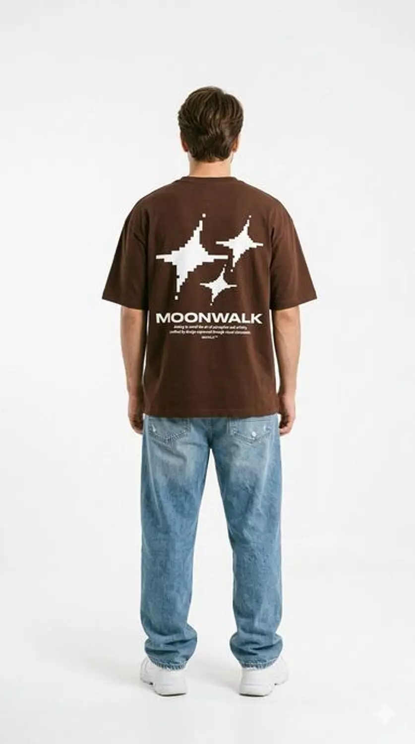 102 BROWN PIXEL T-SHIRT hover image