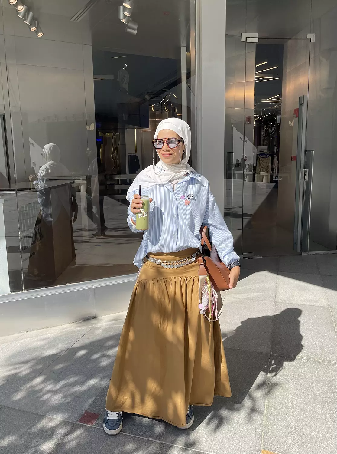 Striped baby blue shirt  2