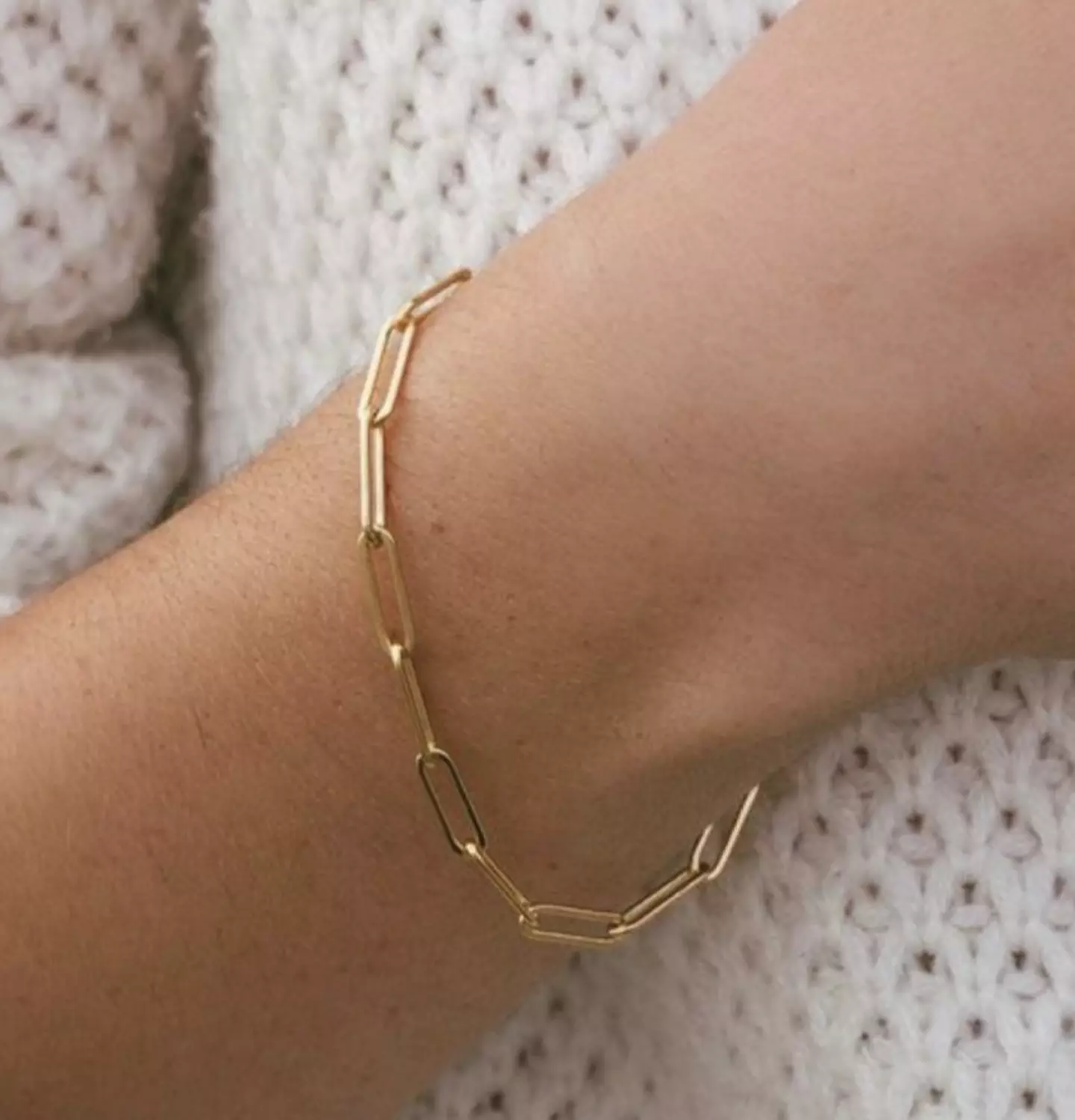 Paperclip Chain Bracelet image