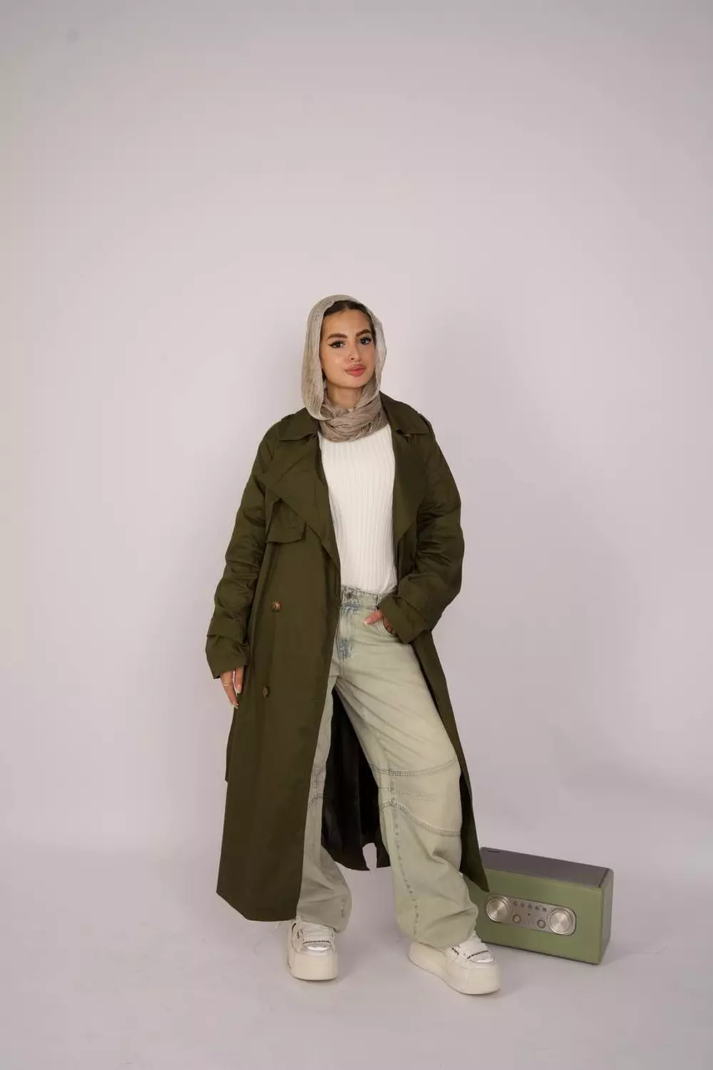 Collar Trench Coat 4