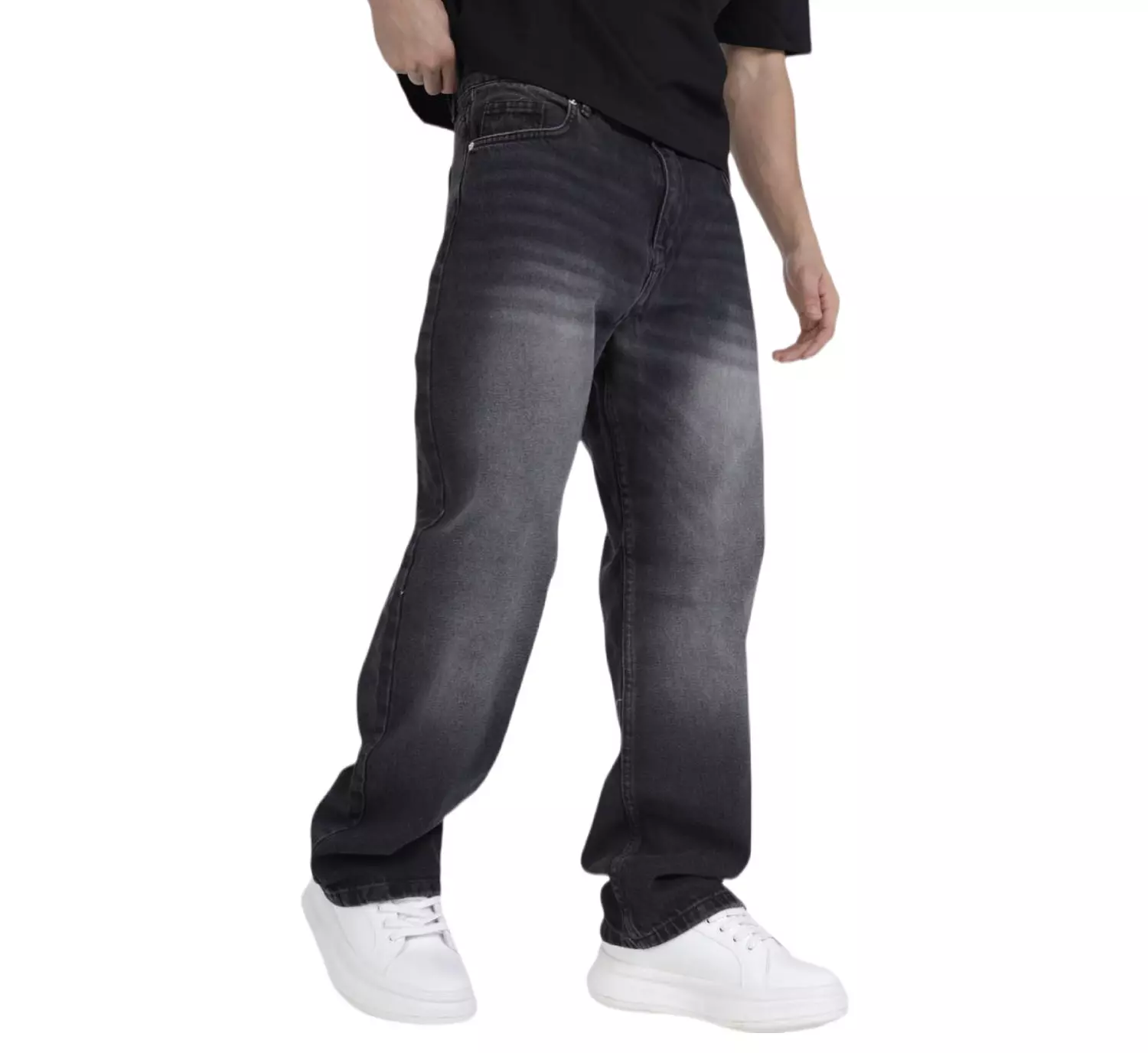 Urban Grey Straight Jeans image