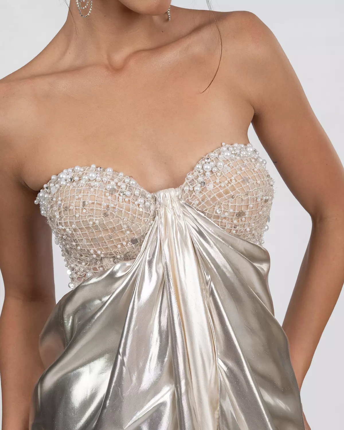 Radiant Pearl Corset Gown 2