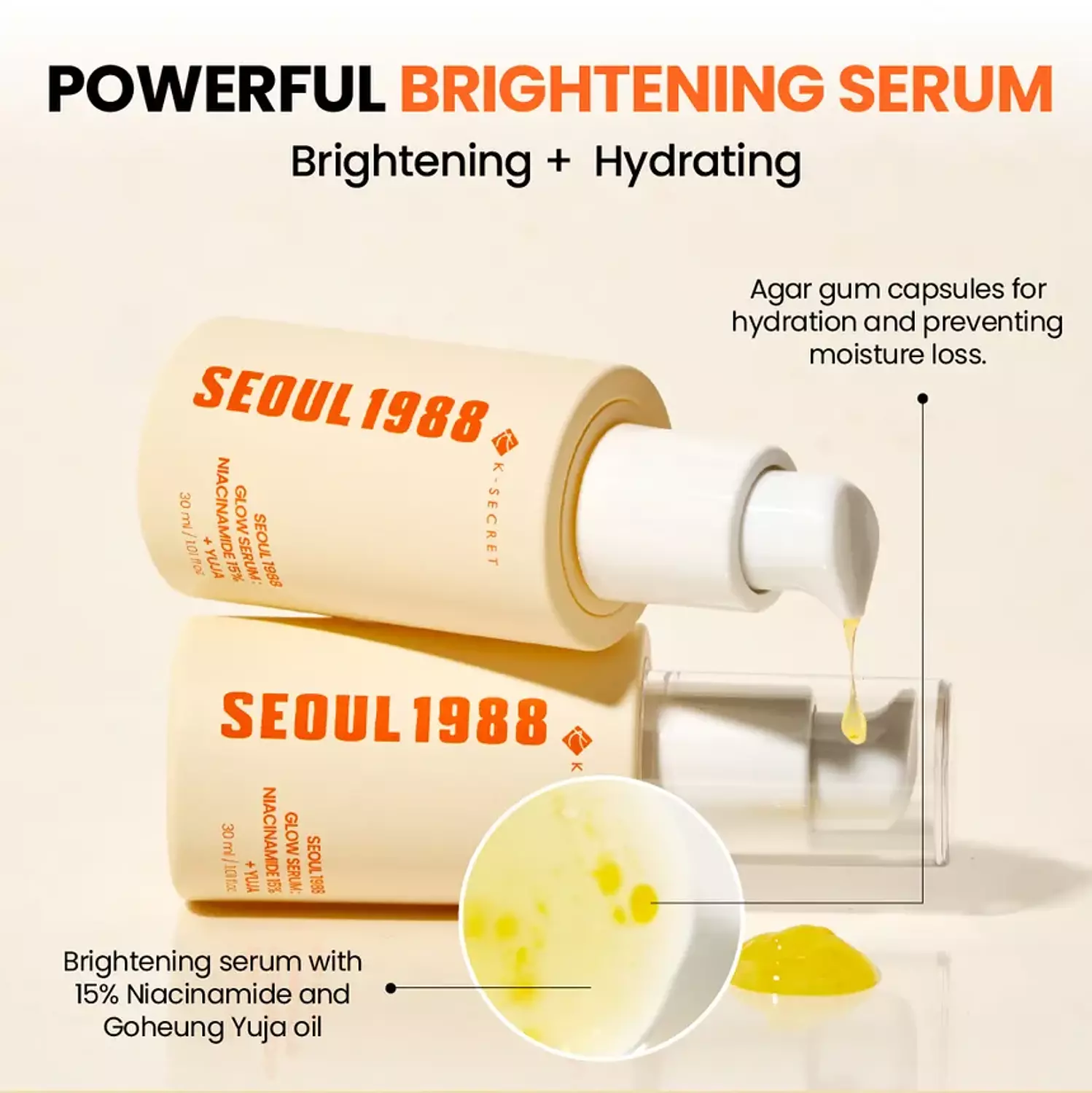 K-SECRET - SEOUL 1988 Glow Serum : Niacinamide 15% + Yuja hover image