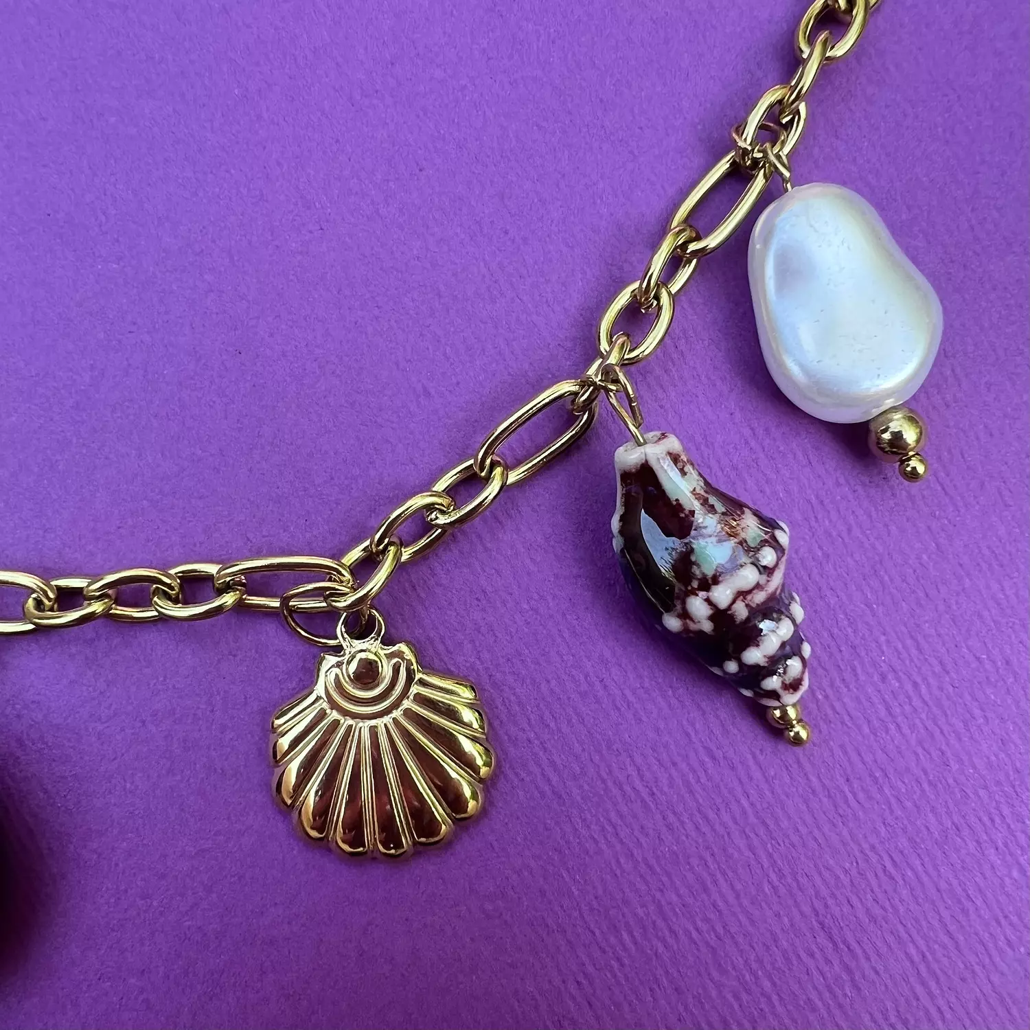 Mermaid Findings Charm Necklace  2