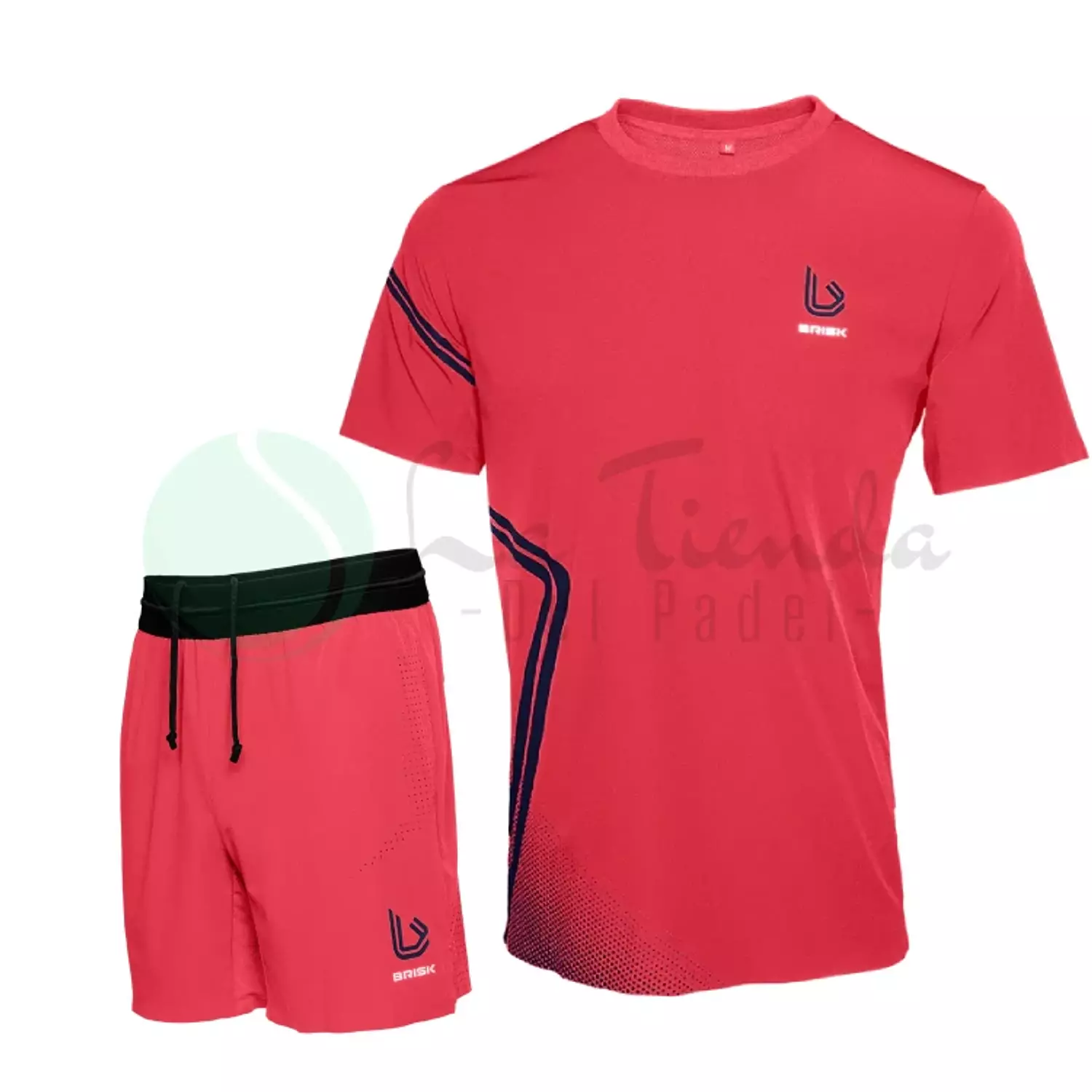 Brisk Pink Outfit - Man (Shorts + T-Shirt) image