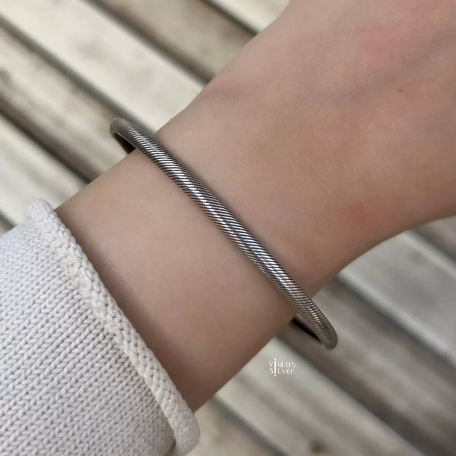 Lines thin bangle (06) image