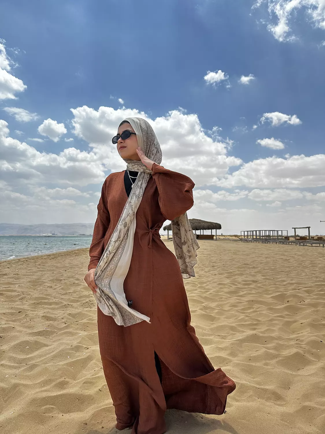 Nature Wrapped Dress- Rustic Brown 2