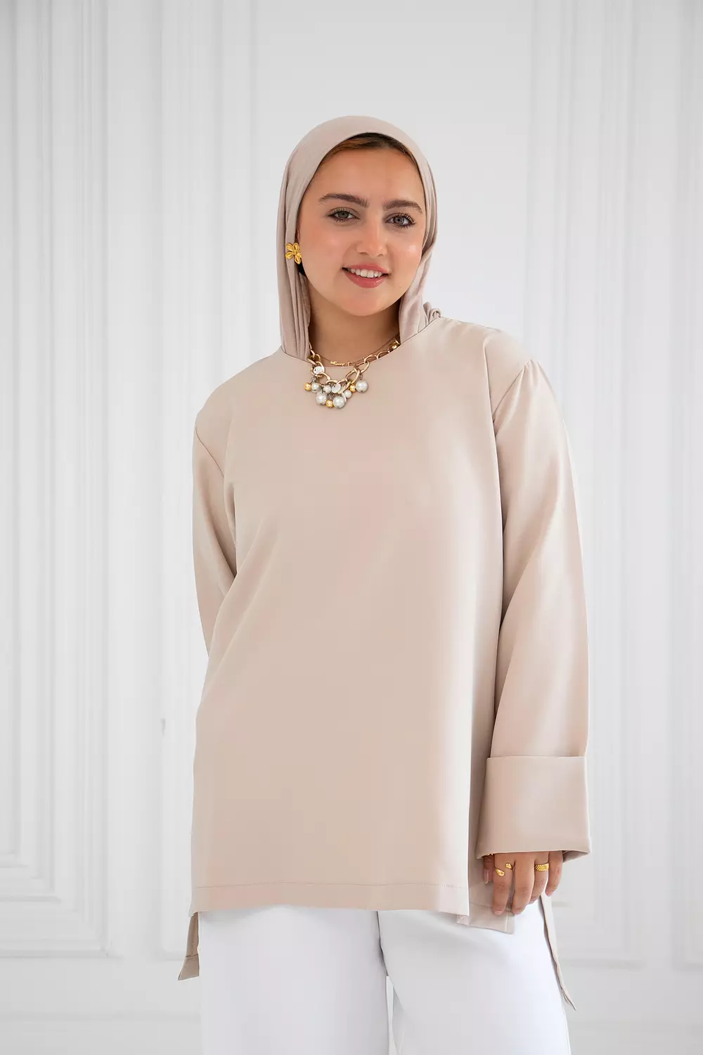 Rosa high and low blouse image