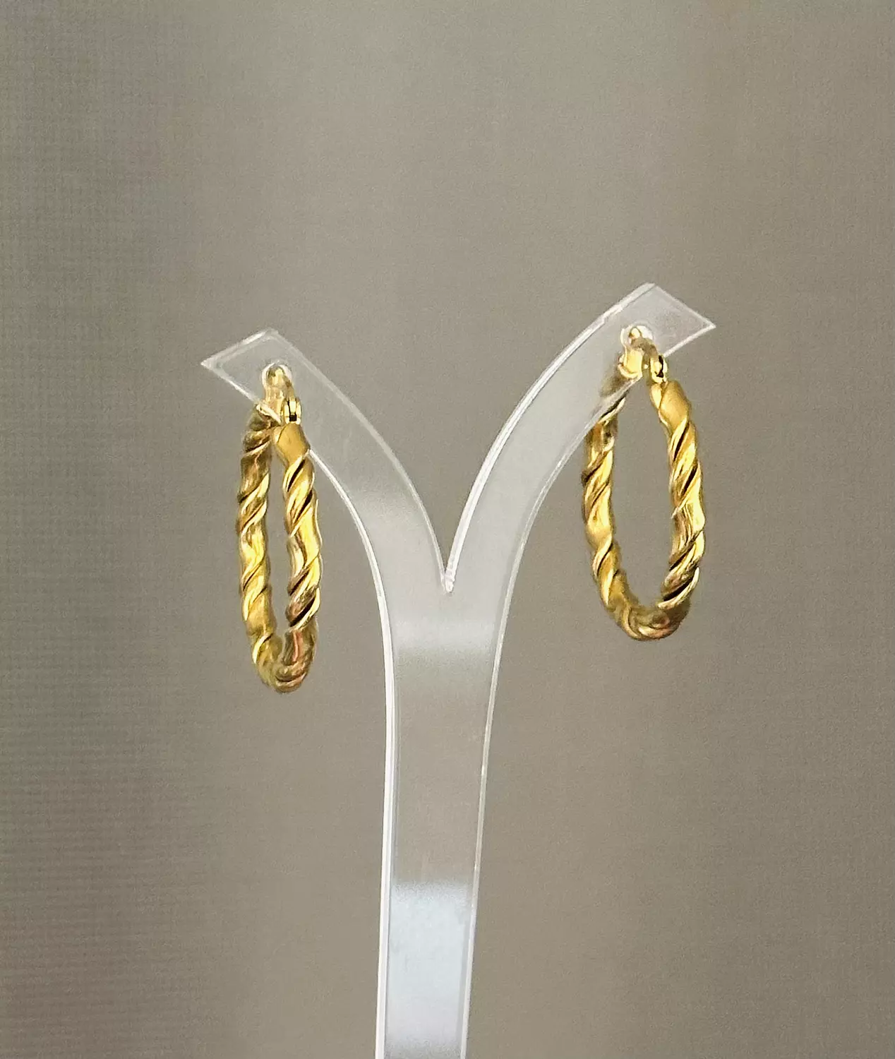 Golden Braided hoops 2