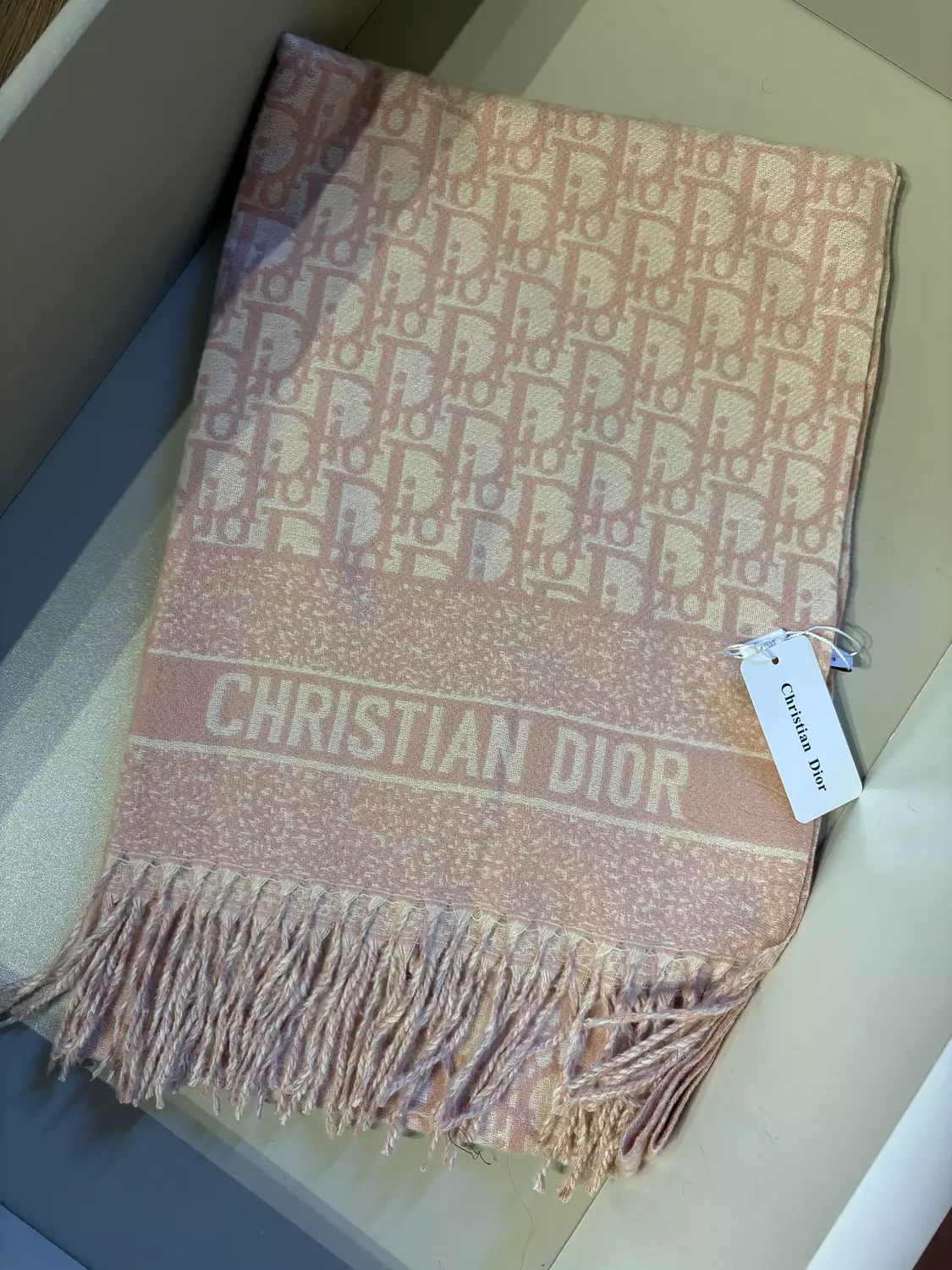 Dior wool shawl hover image