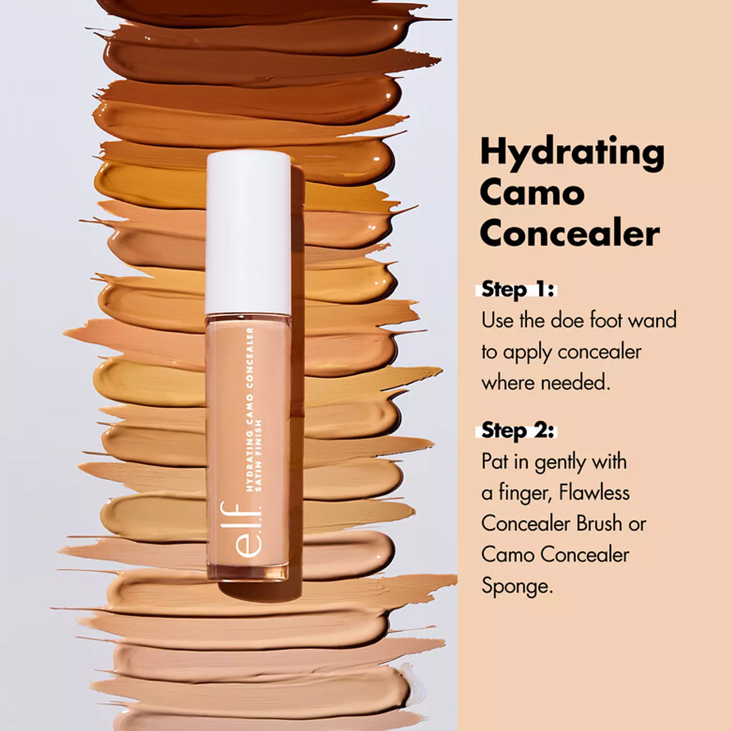 elf cosmatics Hydrating Camo Concealer light sand 4