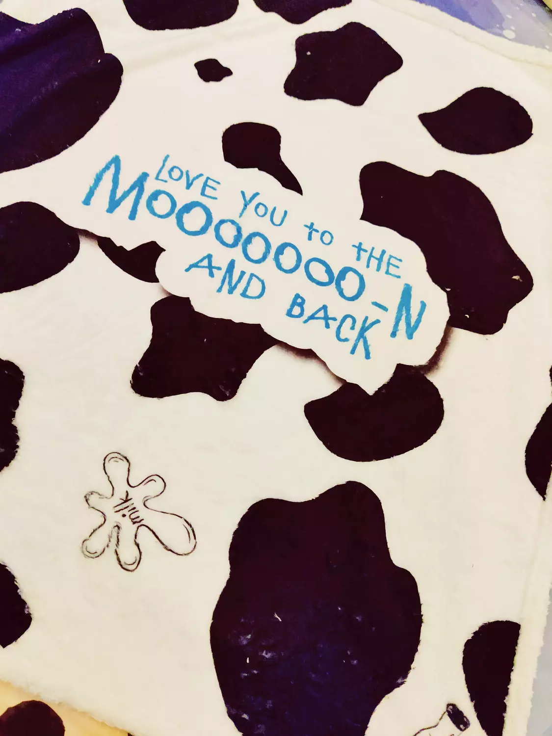 Moo-on and Back Blanket  image