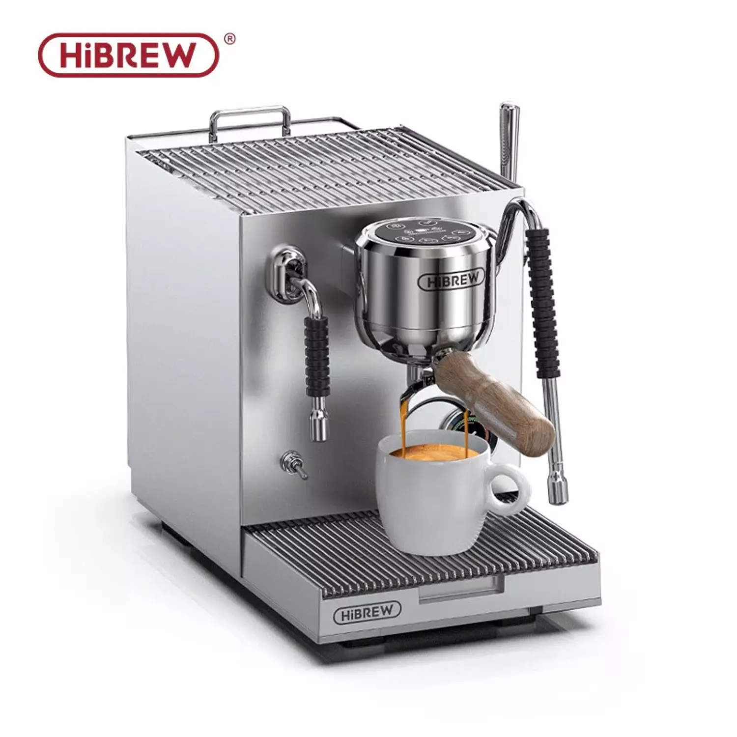 HiBREW H21 Dual Boiler Espresso Machine — Extraction Commander image