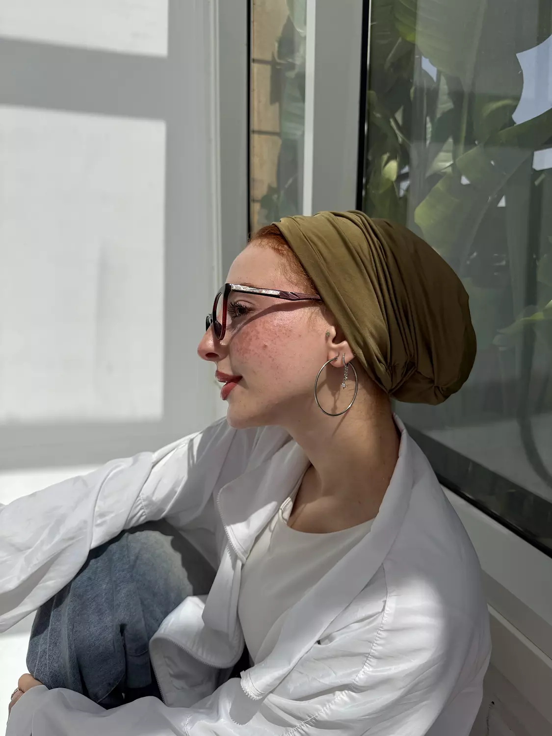 The warm olive turban  3