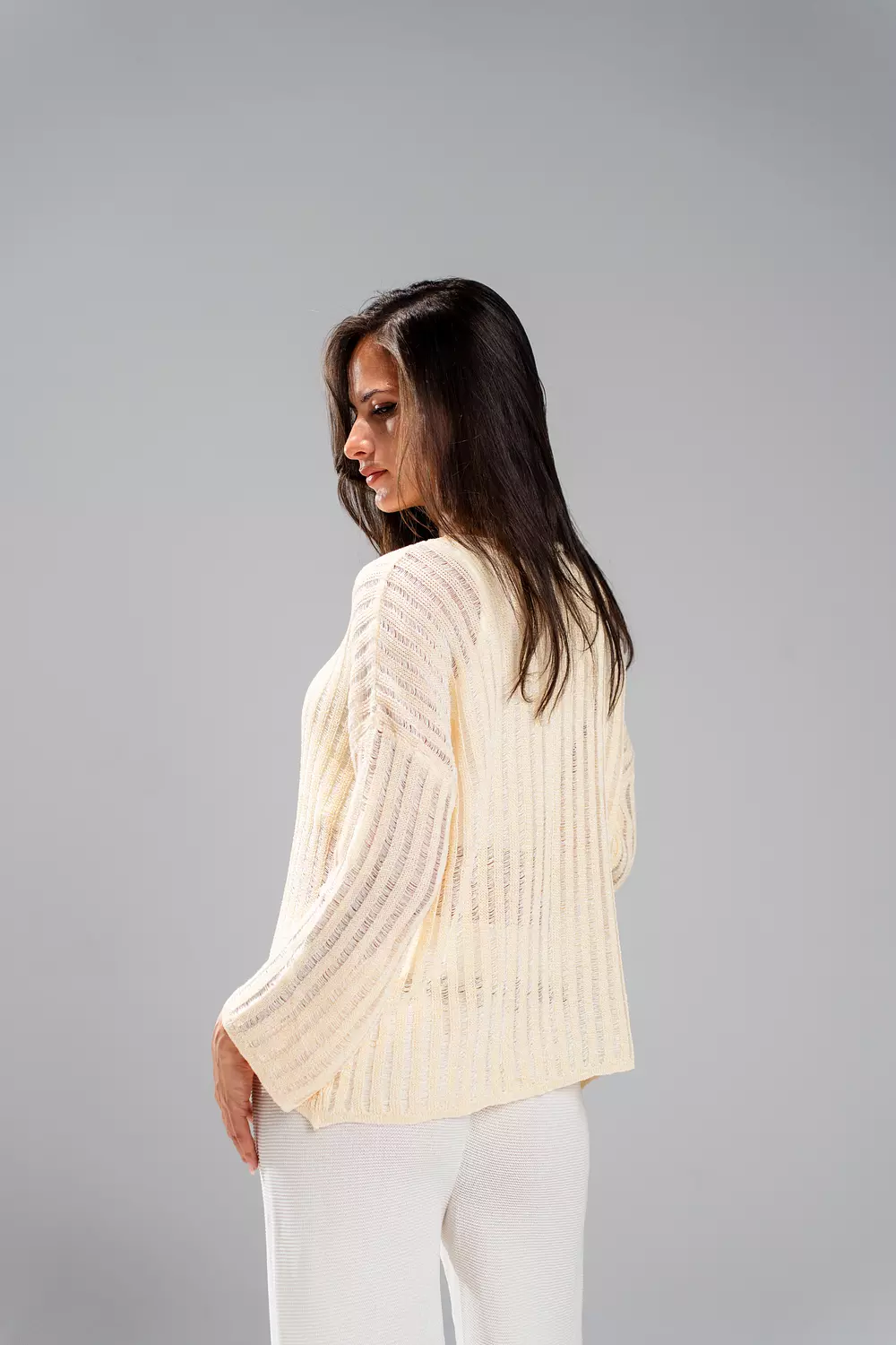 Golden Threads V2 Knit Yellow Over-sized Top 4