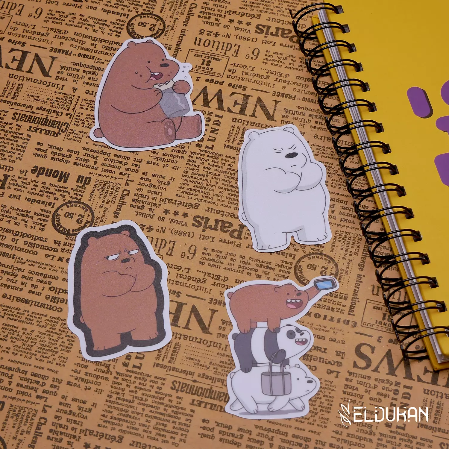 We bare bears stickers collection image