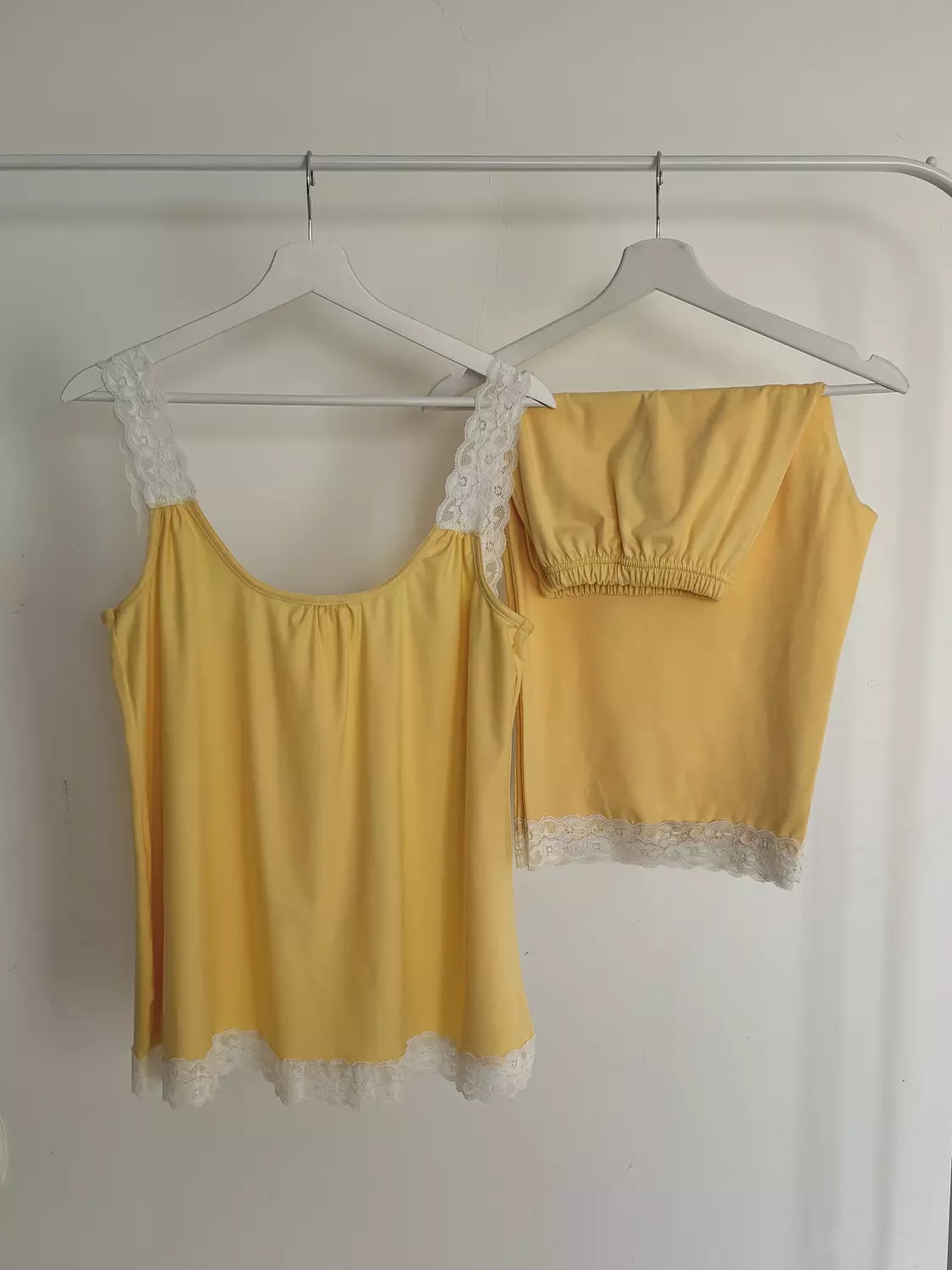 Yellow Lace Pyjamas 3