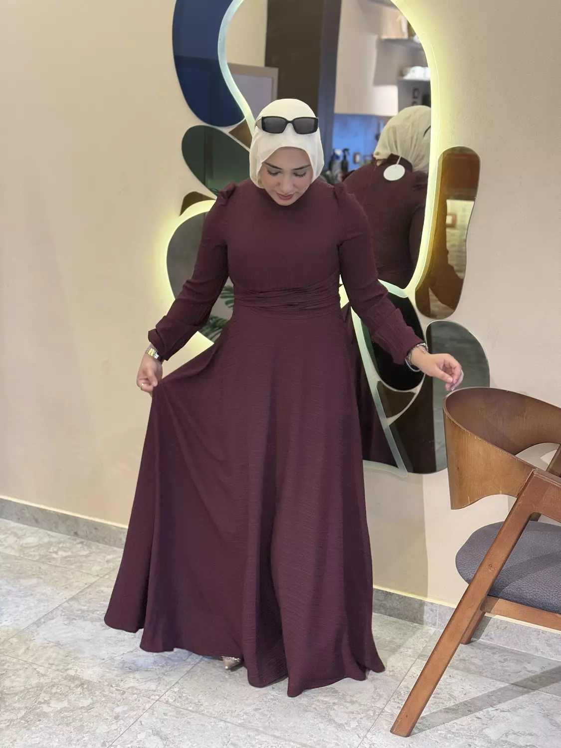  “Wine Elegance dress “ 1