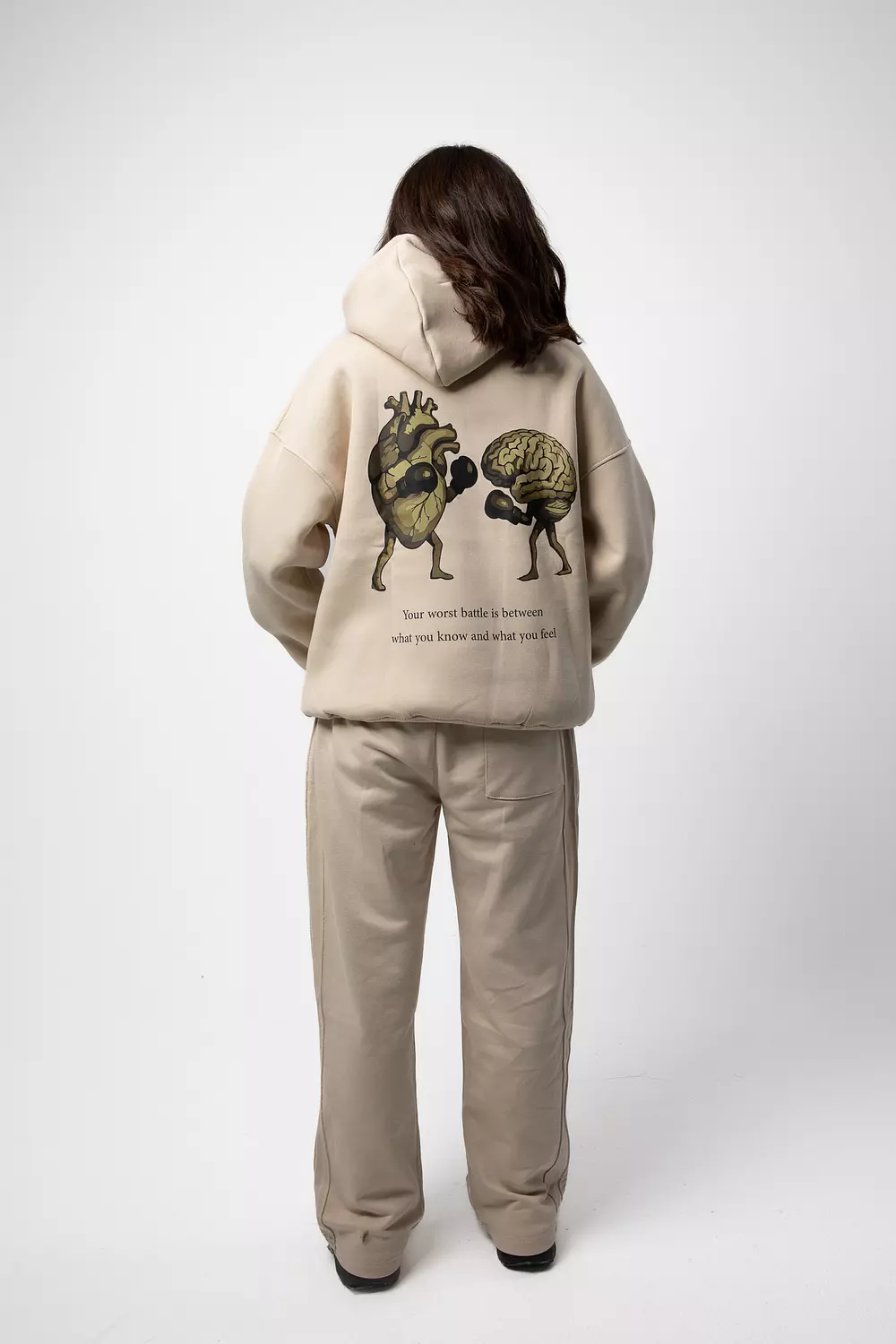 Beige Set (Hoodie + Sweatpant) 3