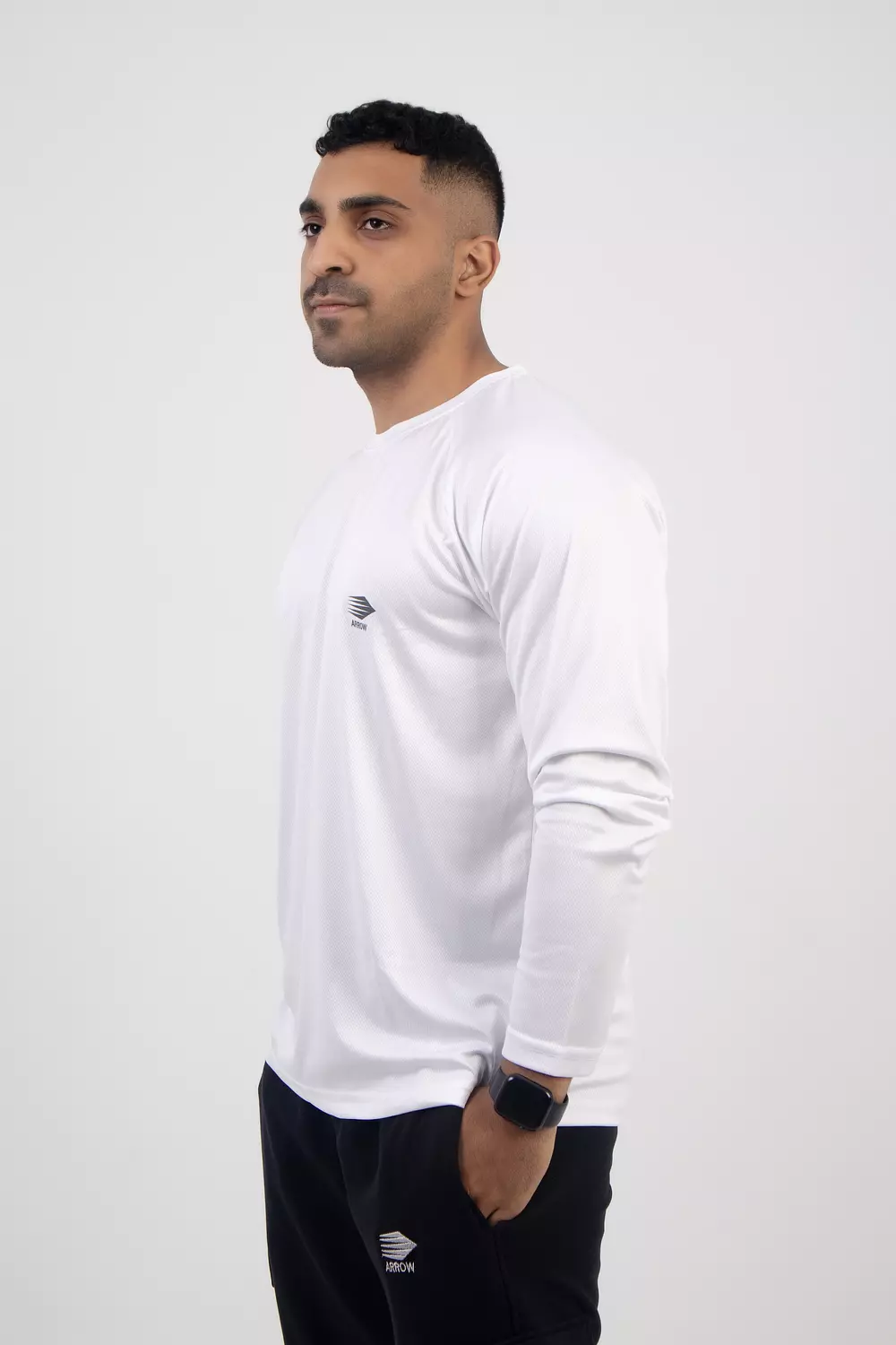 White Long Sleeve T-Shirt  1