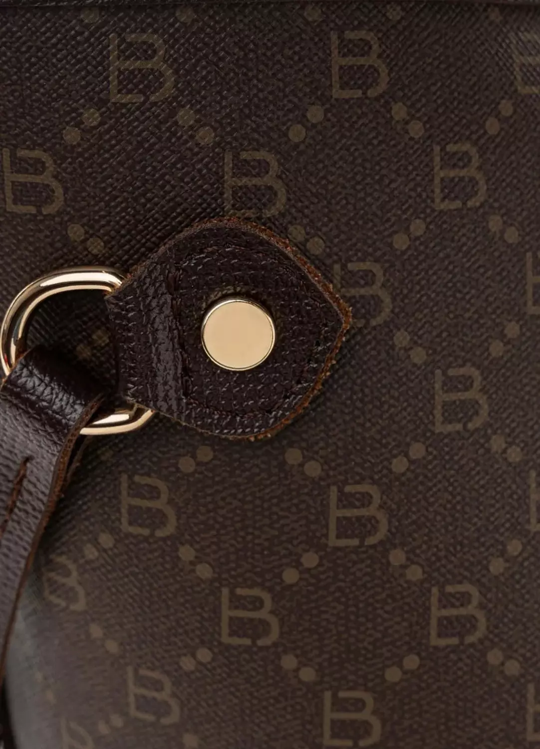 Brown shoulder bag with side strap  3