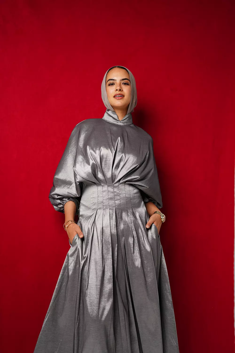 The glow dress Silver  image