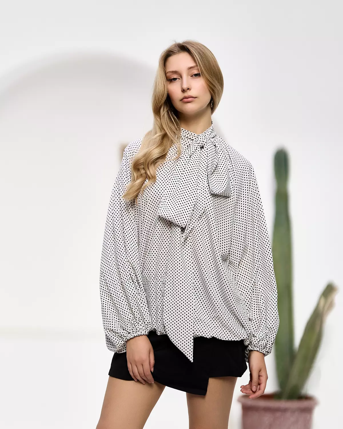 Polka dot blouse  1