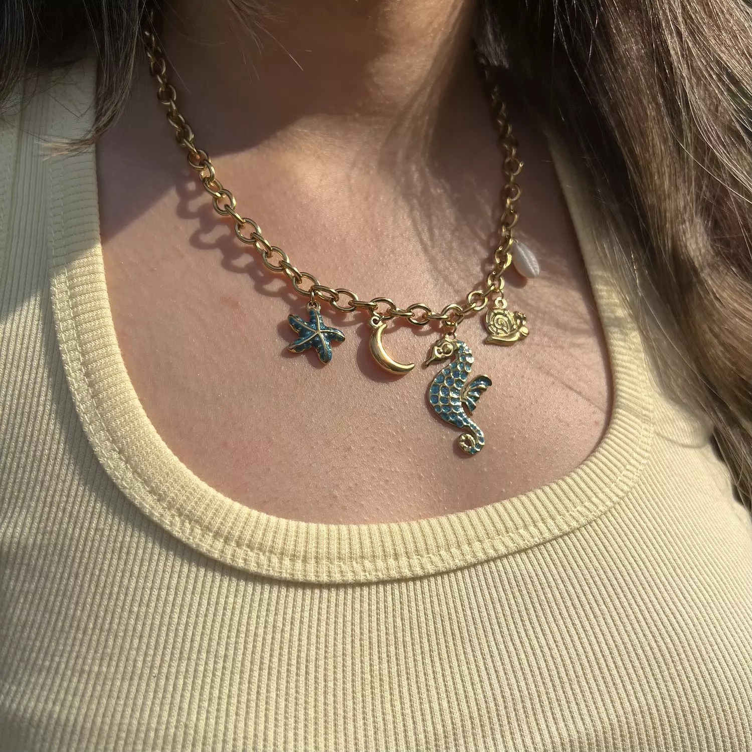 Seahorse Charm necklace  hover image