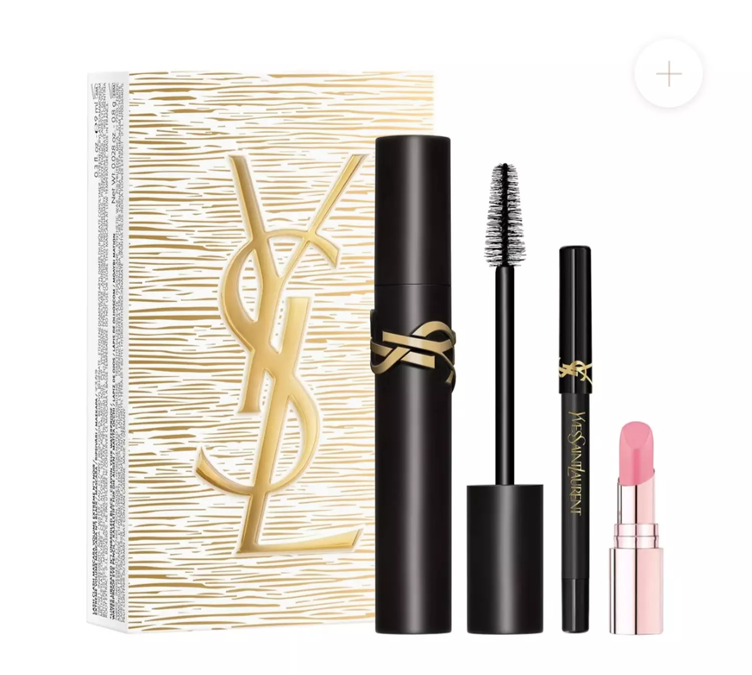 Yves Saint Laurent Lash Clash + Mini Lines Liberated Liner + Mini Candy Glow 1B Gift Set 4