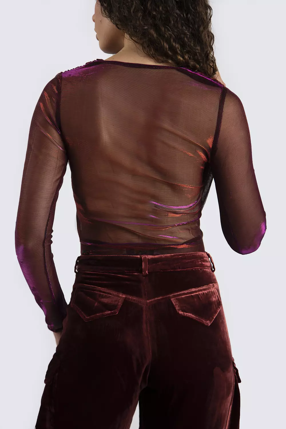 Shimmer V-Cut Bodysuit  hover image
