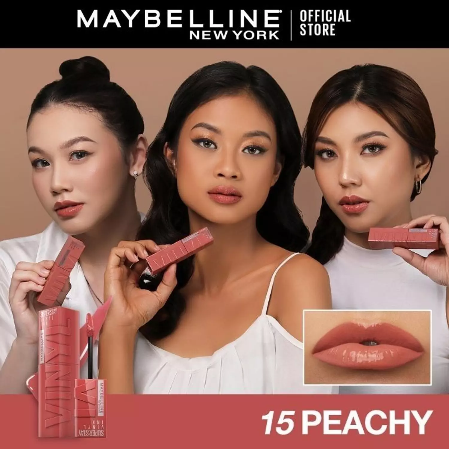 Maybelline - SuperStay Vinyl Ink Liquid Lipstick - 15: Peachy 2