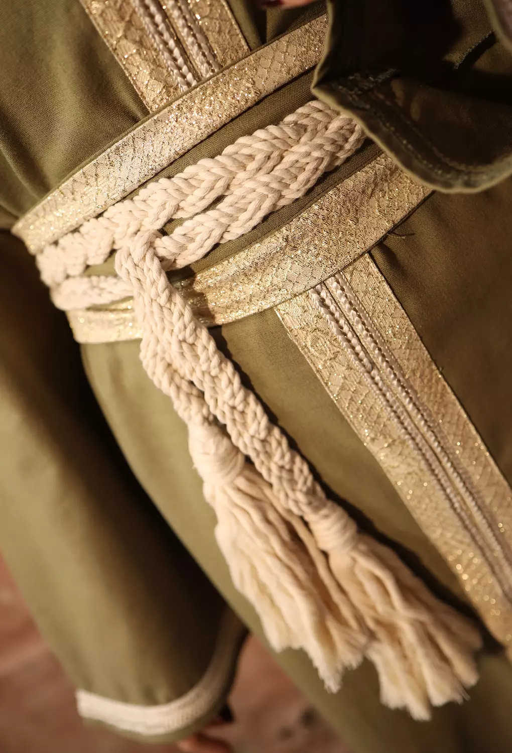 Moroccan Olive Abaya  5