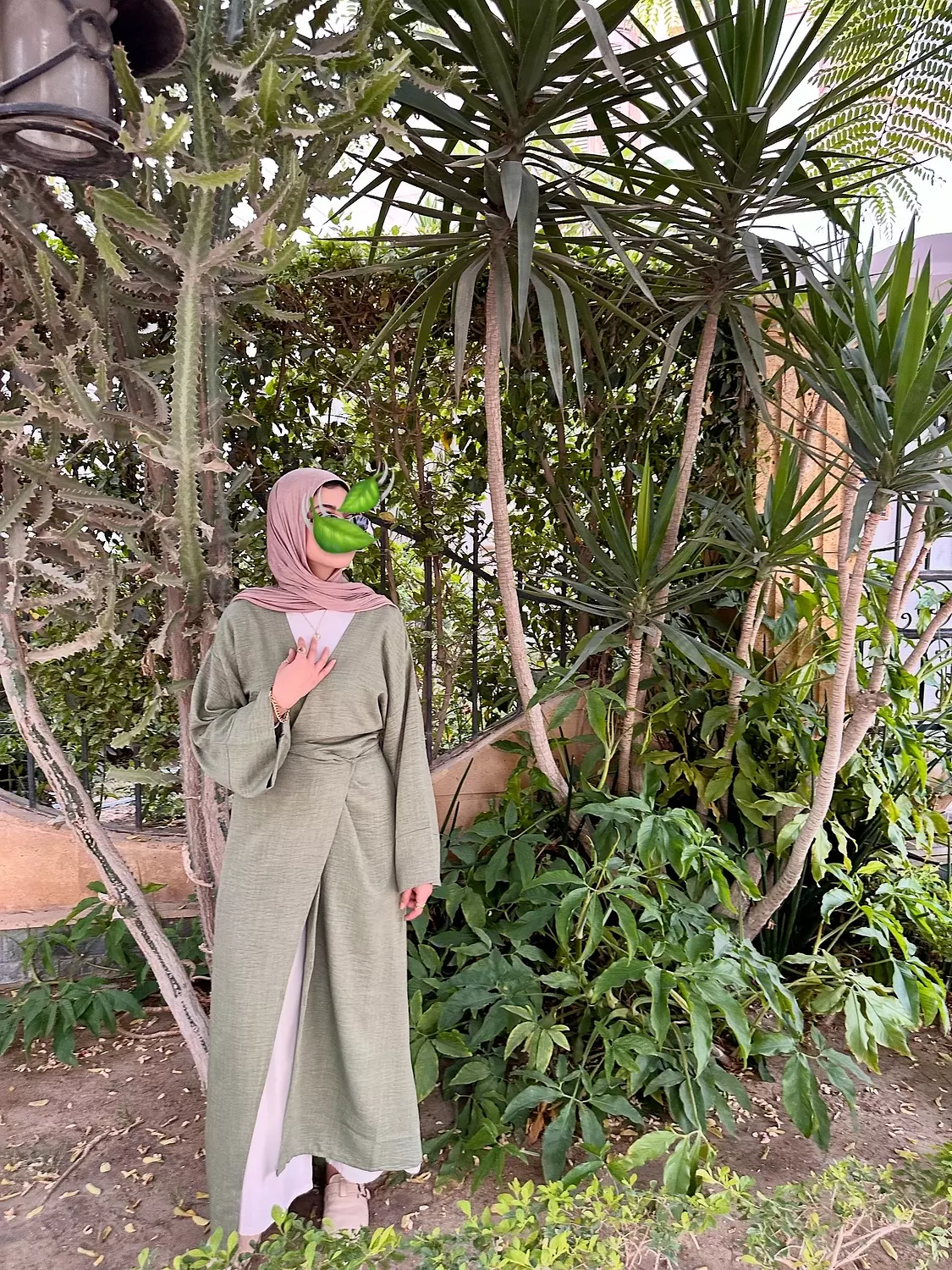 Nature Wrapped Dress - Light Green 4