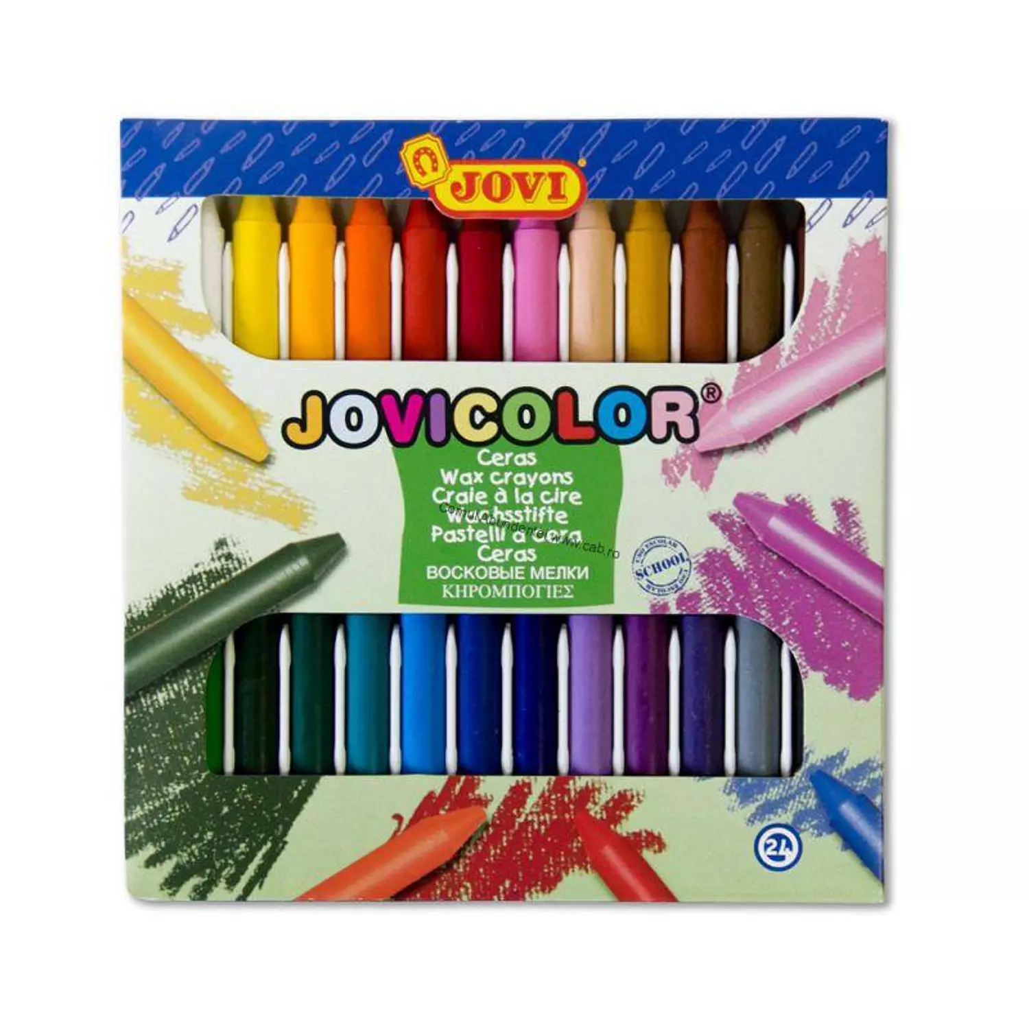 طقم الوان شمع Jovi Wax Crayons  image