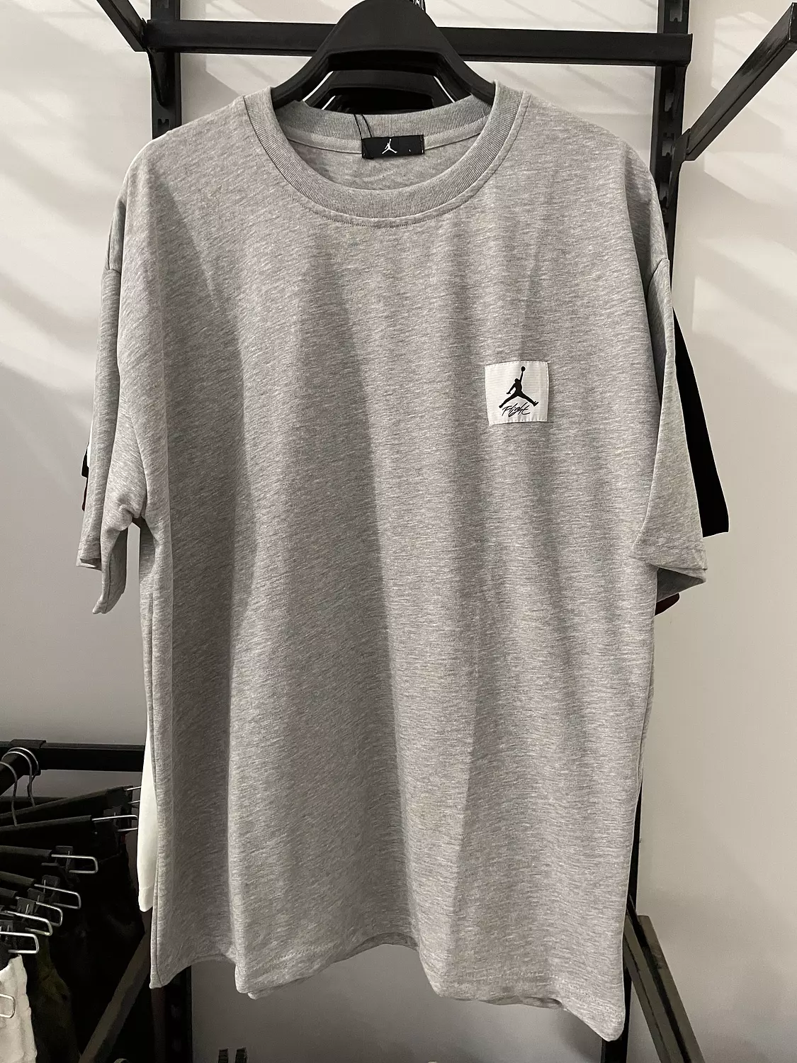 T-shirt air jordan light gray  5