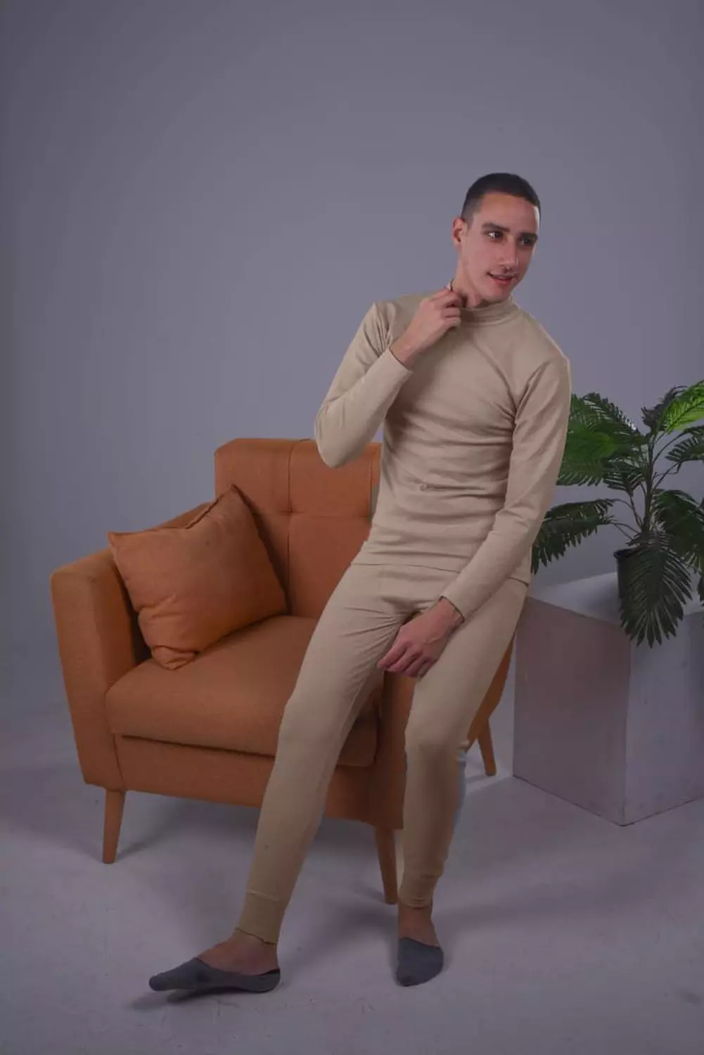 Men Half Neck Thermal Set 11
