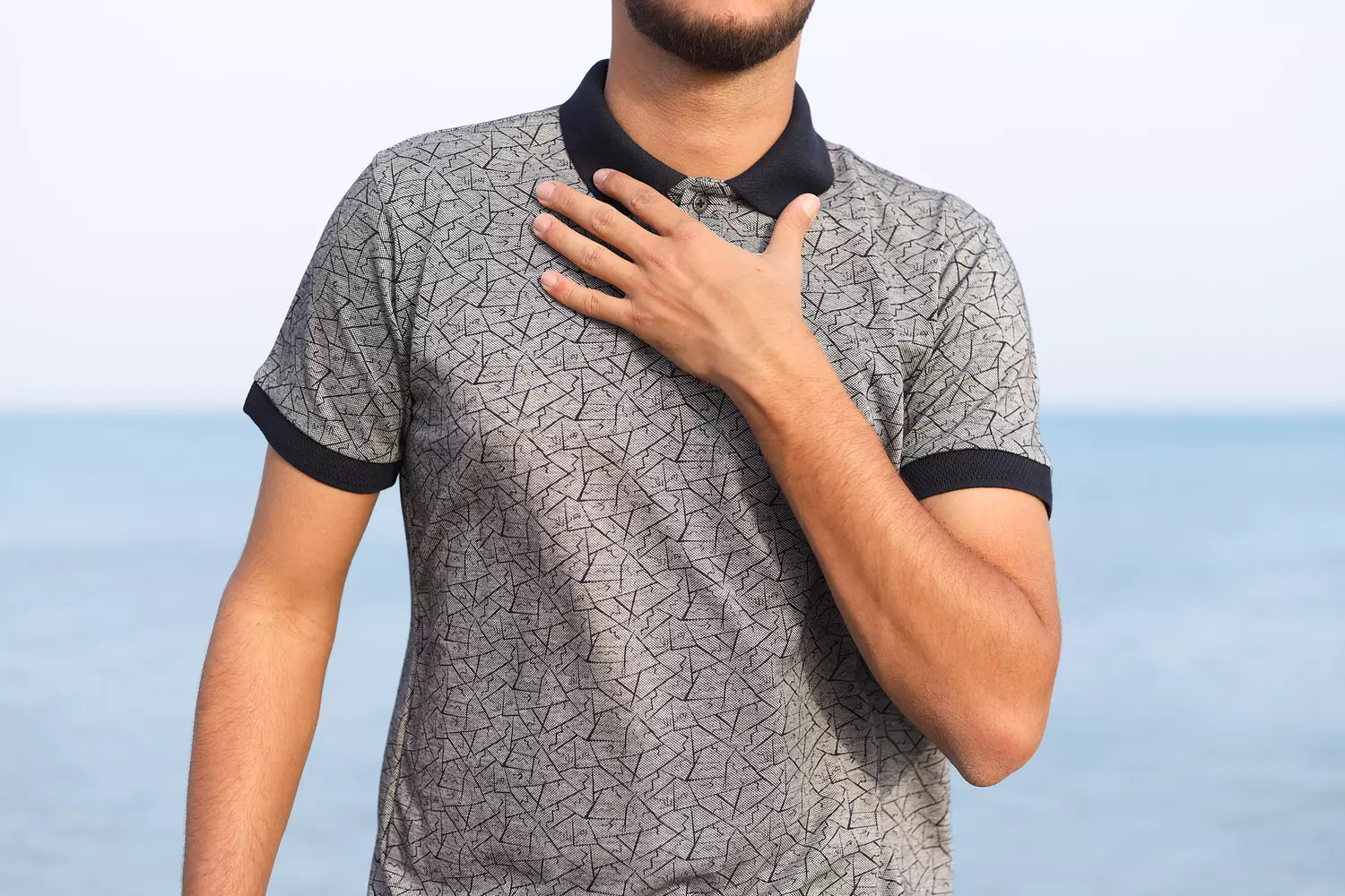 Polo T shirt -Grey 1