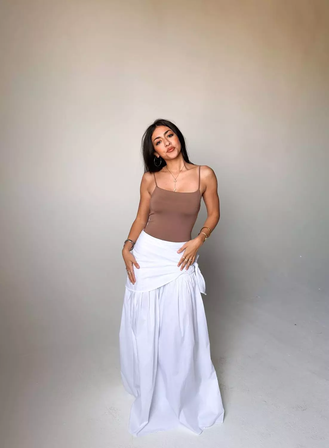 Scarf-Wrapped Skirt 11